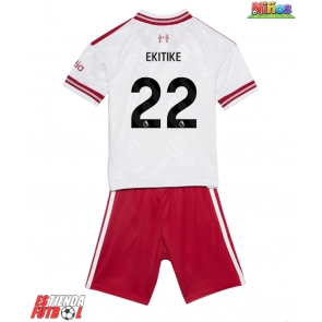 Liverpool Hugo Ekitike #22 Segunda Equipación Niños 2026-27 Manga Corta (+ Pantalones cortos)